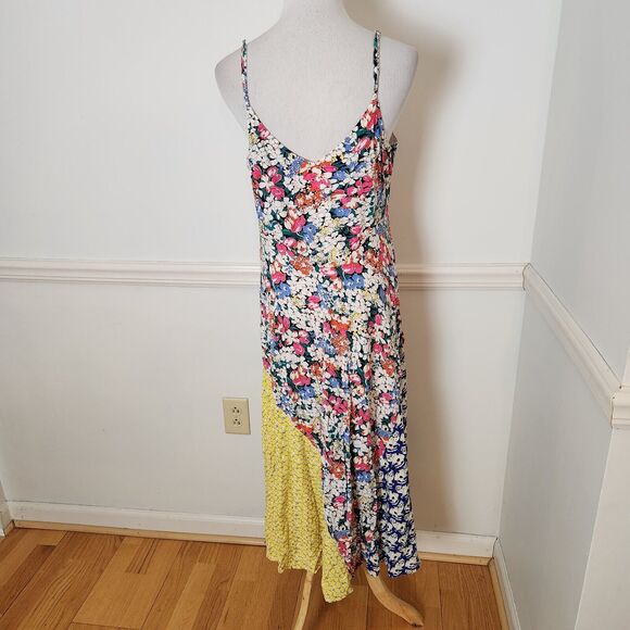 52 of 52 Conversations Anthropologie Dress Sz Large Colloquial Bias Patchwork - Picture 8 of 12